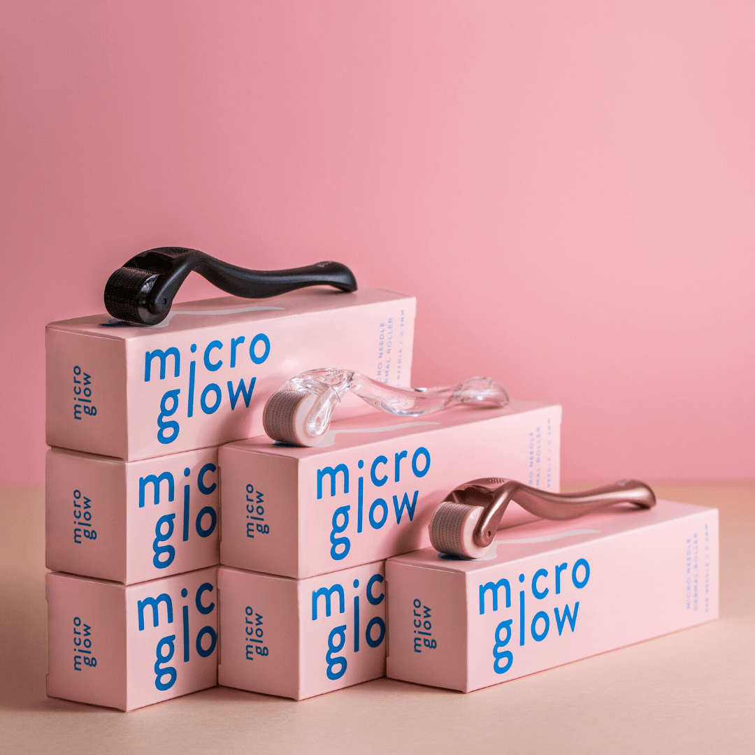 Skin Micro Needling Derma Roller 0.3mm Rosé Pink