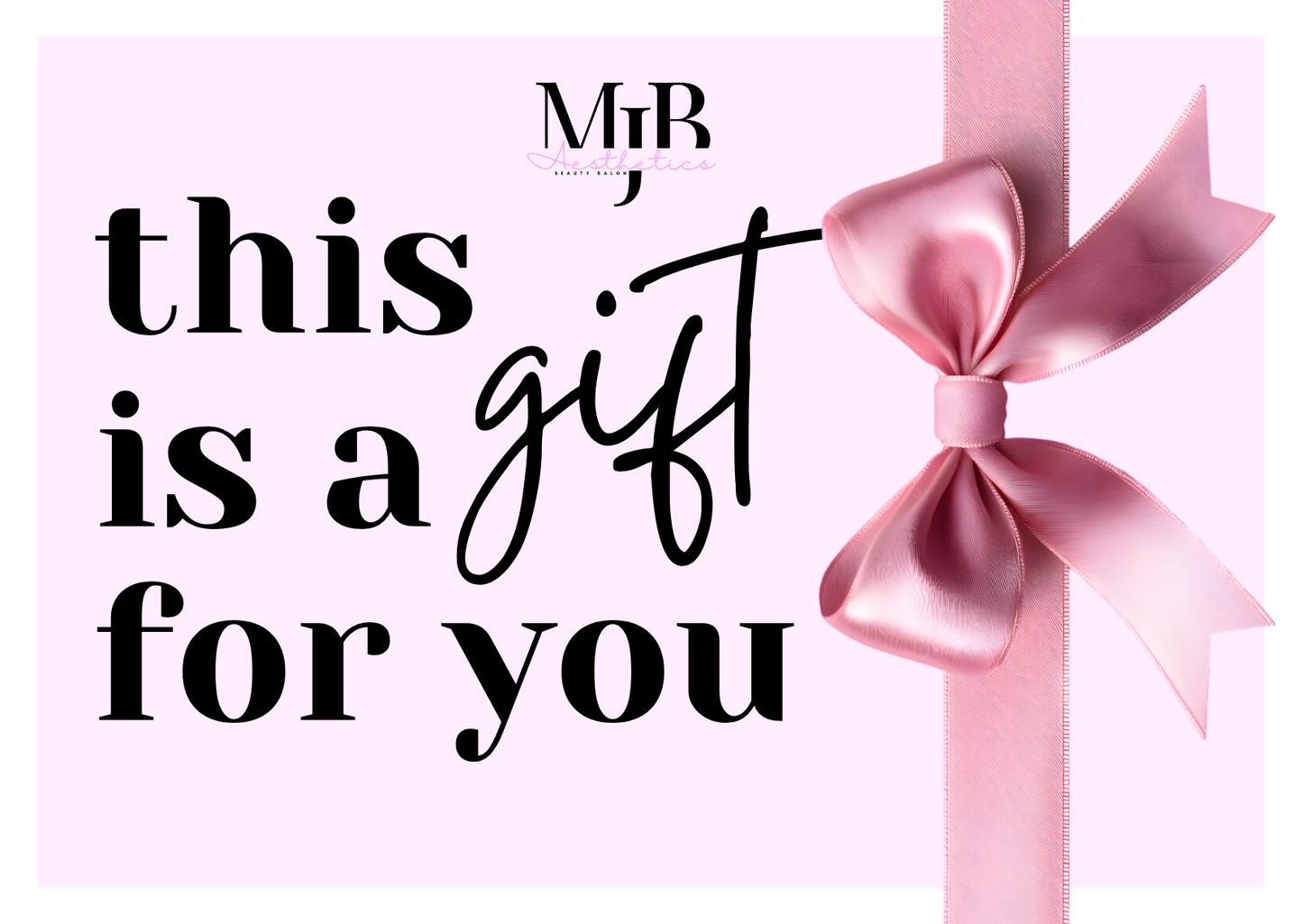 MJB Aesthetics Salon Gift Card