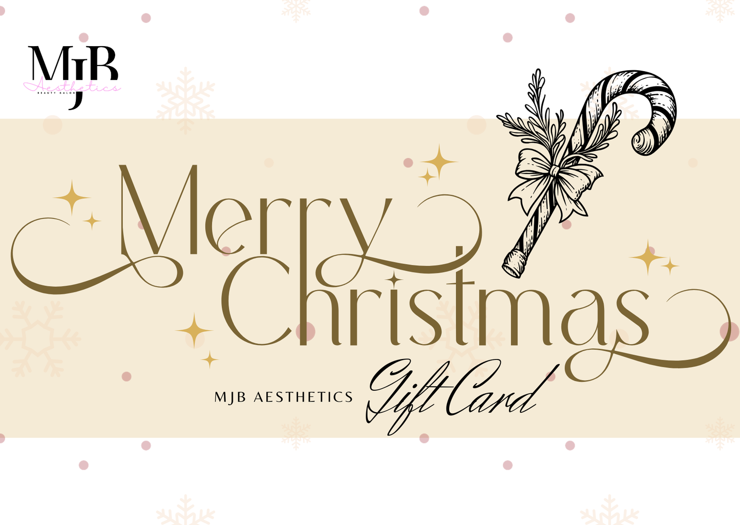 MJB Aesthetics Salon Christmas Gift Card